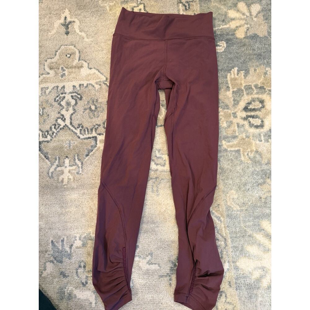 RARE Lululemon Redwood Play Off The Pleats Tight 25" Size 4 Full-On Luxtreme